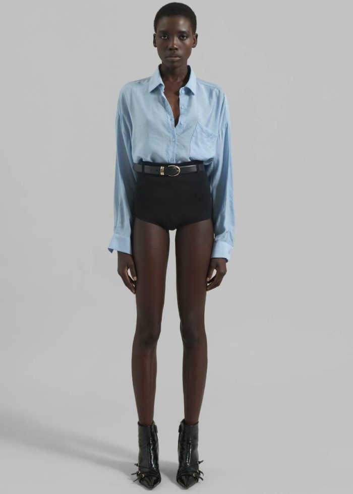 Coperni Knitted Shorts - Black Bottoms The Frankie Shop Women Black