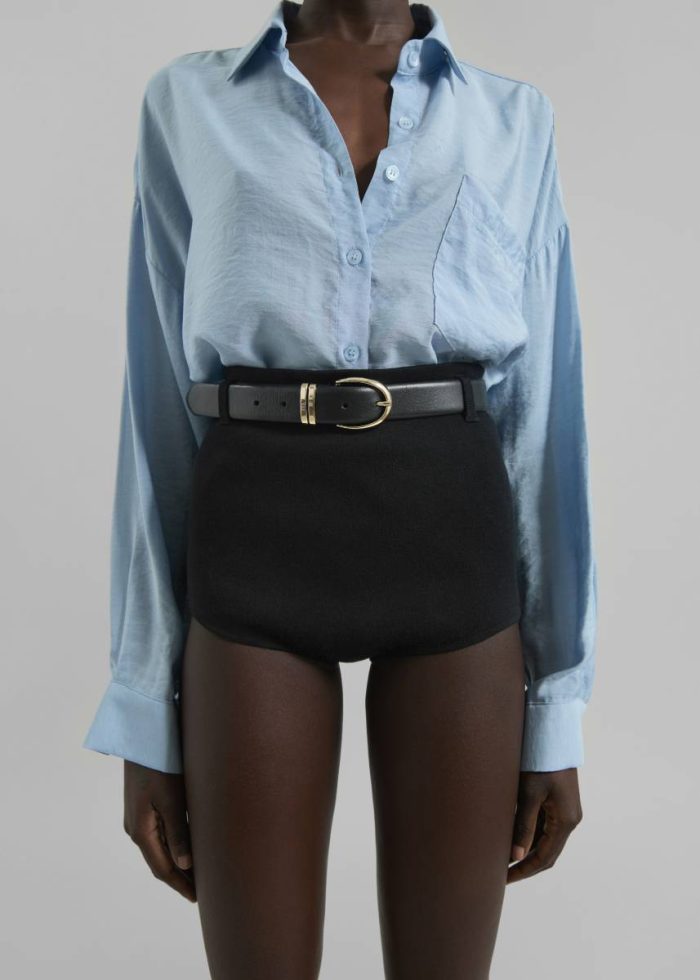 Coperni Knitted Shorts - Black Bottoms The Frankie Shop Women Black