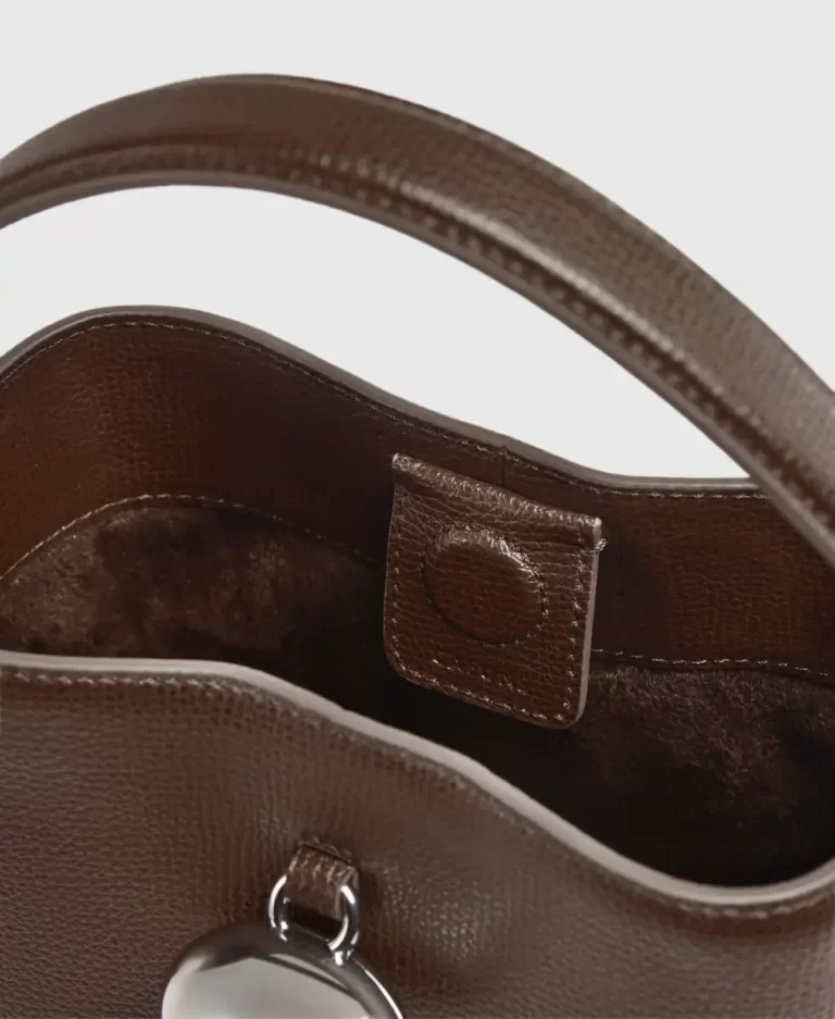 Crossbody Cafune Women Egg Bucket - Dark Rosewood