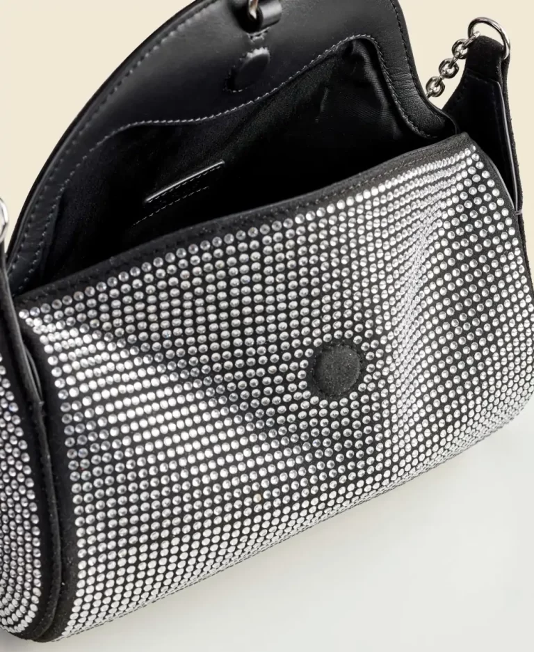 Crossbody Mini Drop Duffel - Black Rhinestone Women Cafune
