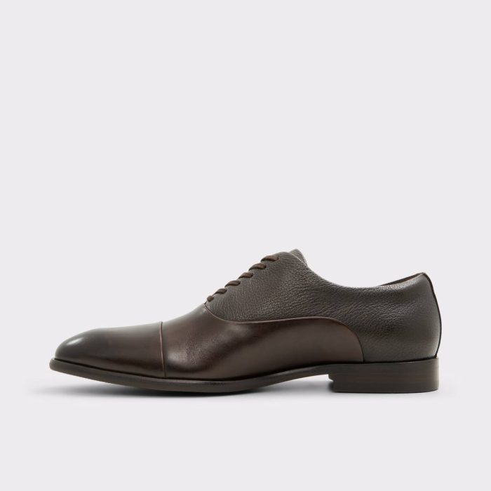 Dark Brown Aldo Meekes Dark Brown Men's Oxfords & Lace-Ups Men Oxfords & Lace-Ups
