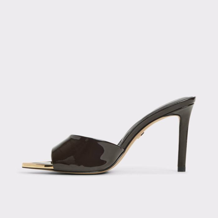 Dark Brown Aldo Women Anniebrilden Dark Brown Women's Heeled Mules Heels