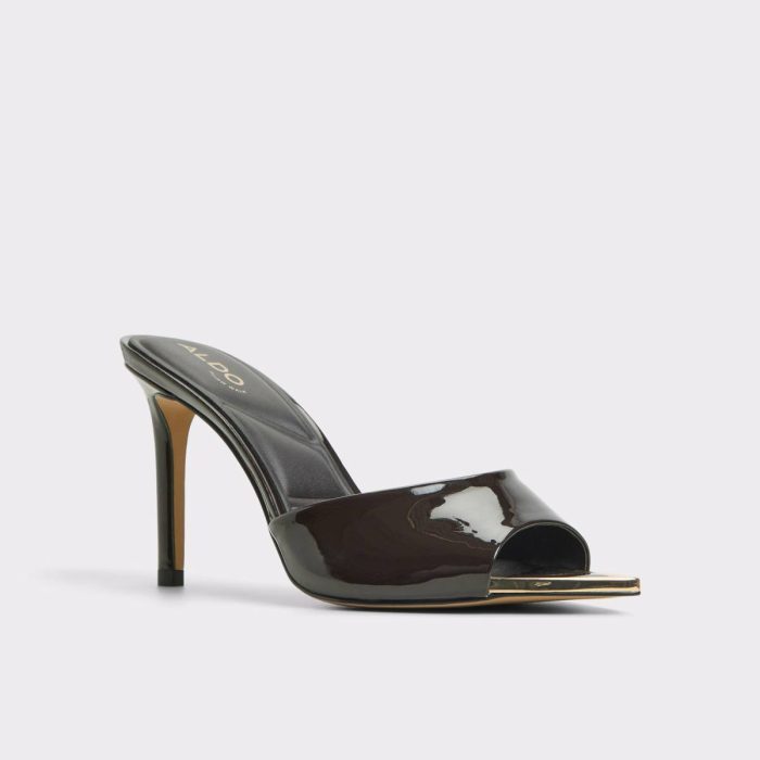 Dark Brown Aldo Women Anniebrilden Dark Brown Women's Heeled Mules Heels