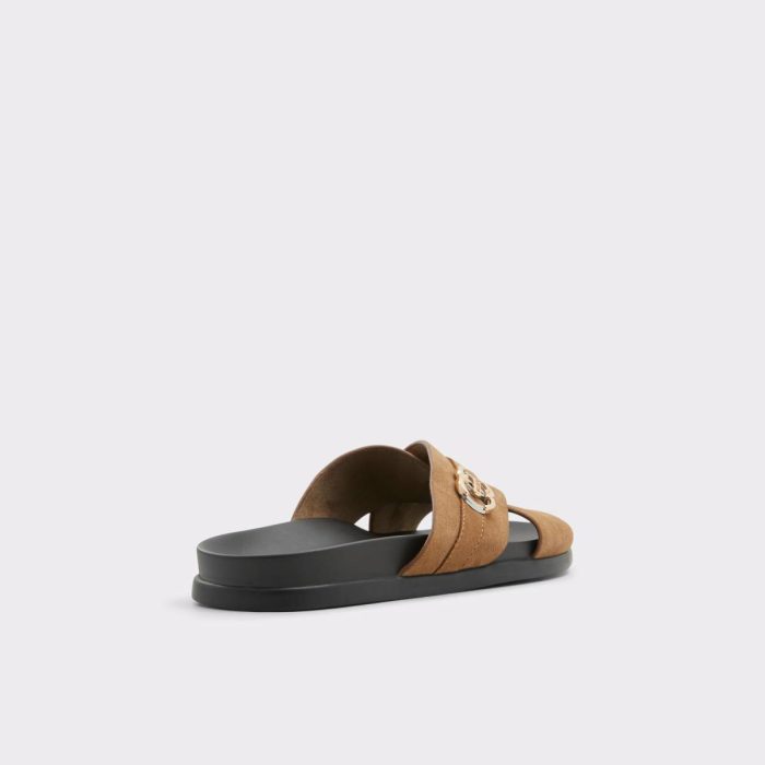 Delmar Open Brown Men's Slides Aldo Open Brown Men Sandals & Slides