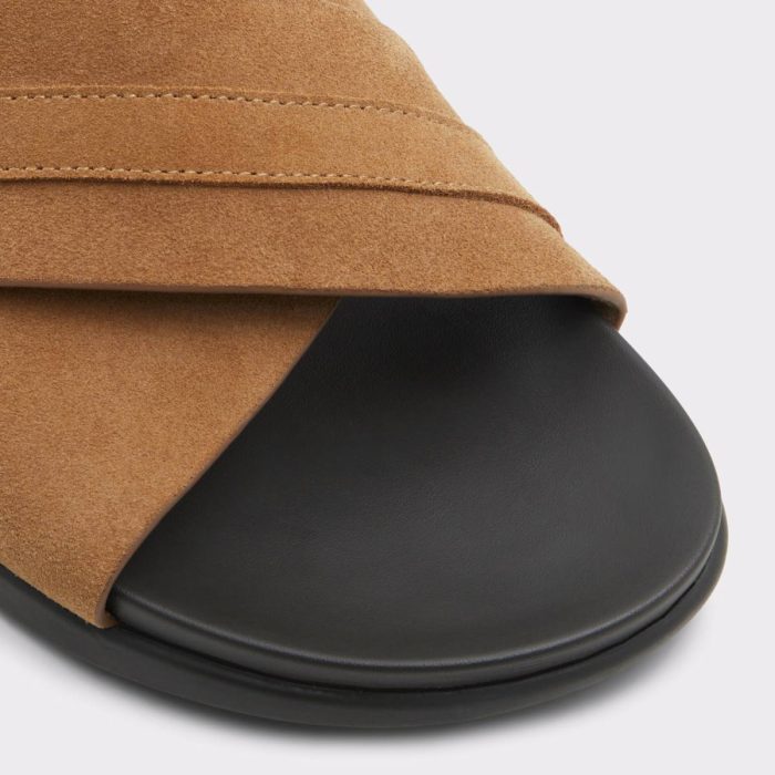 Delmar Open Brown Men's Slides Aldo Open Brown Men Sandals & Slides