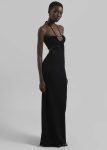 Dresses Black The Frankie Shop Coperni Knitted Halter Dress - Black Women
