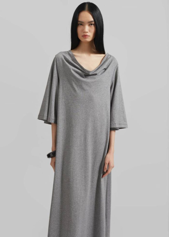 Dresses The Frankie Shop Grey By Malene Birger Yalia Maxi Dress - Grey Melange Women