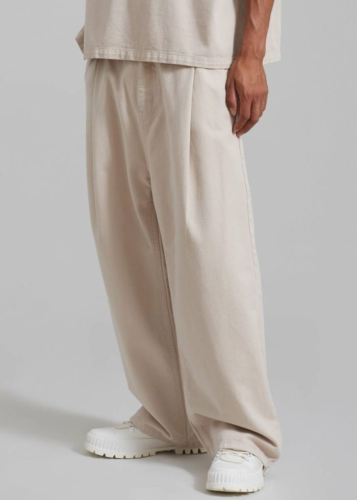 Drew Denim Pants - Natural Beige Men The Frankie Shop Bottoms