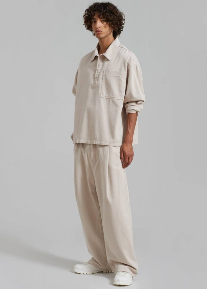 Drew Denim Pants - Natural Beige Men The Frankie Shop Bottoms