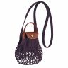 Eggplant Women Longchamp Le Pliage Filet Xs Mesh Bag Eggplant - Canvas Mini Bags