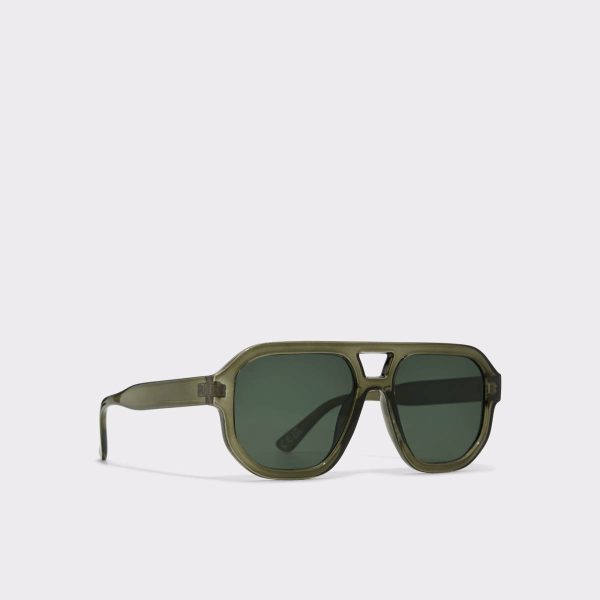 Elaurien Khaki Men's Aviator Men Khaki Sunglasses Aldo
