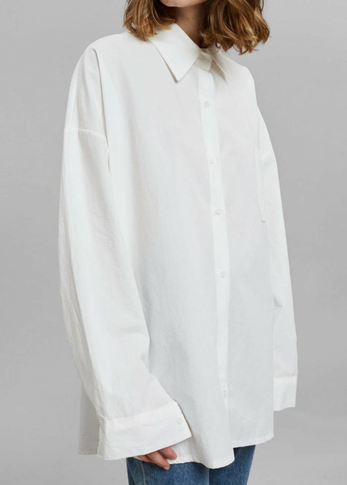 Elide Shirt - Optic White The Frankie Shop Tops White Women