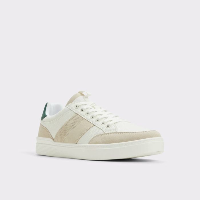 Elio White/Bone Men's Low Top Men White/Bone Aldo Sneakers