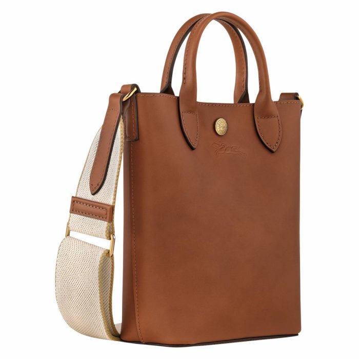 Épure Xs Tote Bag Cognac - Leather Longchamp Leather Bags Women Cognac