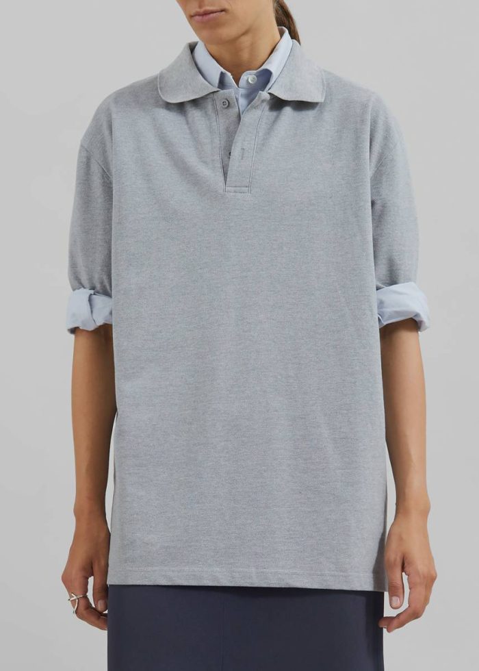Essen Polo - Grey Tops Grey The Frankie Shop Women