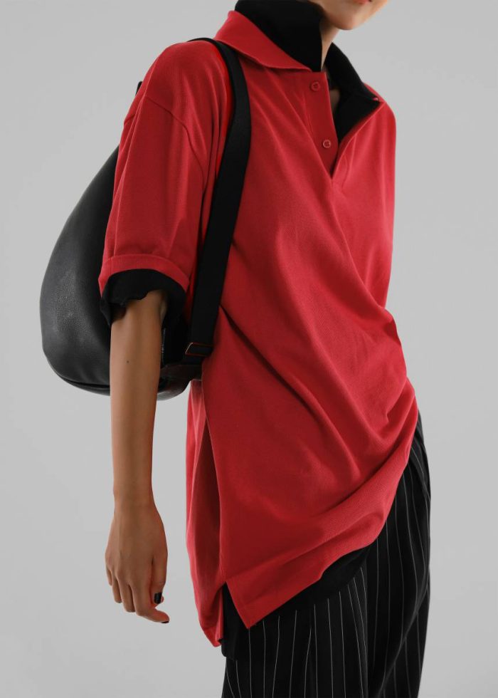 Essen Polo - Red The Frankie Shop Tops Women Red