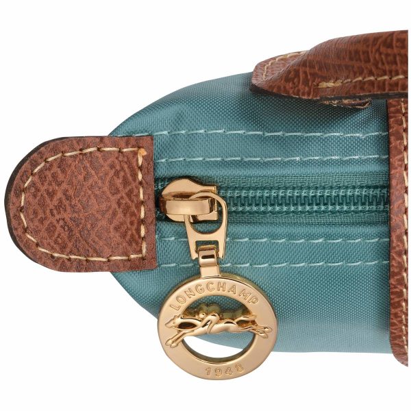 Eucalyptus Le Pliage Original Pouch With Handle Eucalyptus - Recycled Canvas Pouches & Cases Women Longchamp