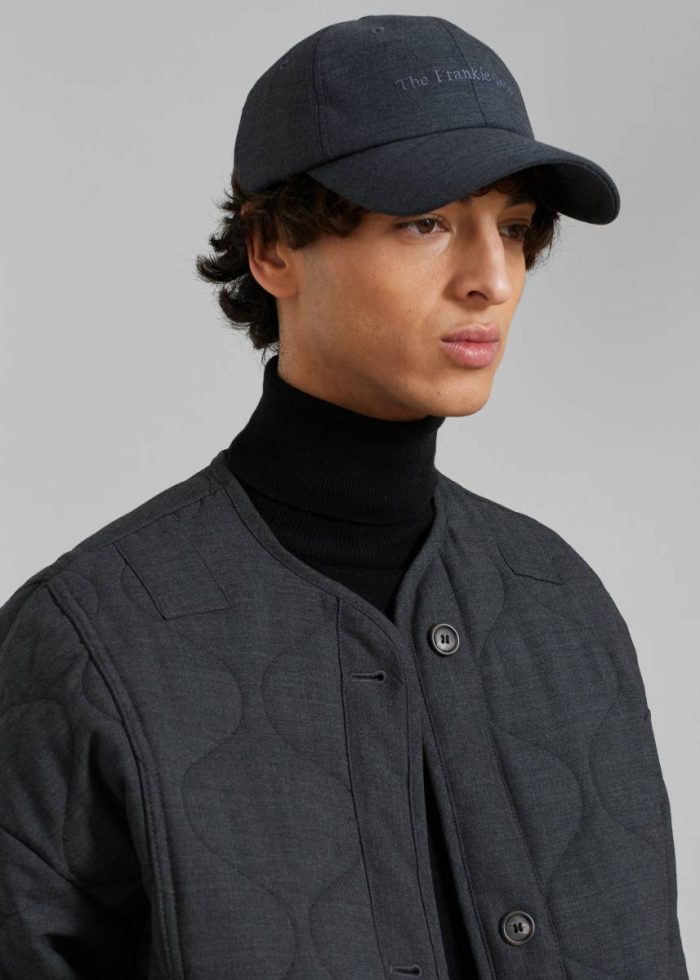Frankie Baseball Cap - Charcoal The Frankie Shop Men Charcoal Headwear