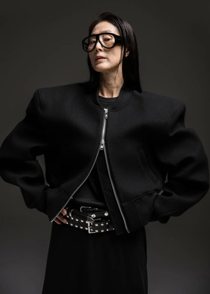 Glane Padded Wool Bomber Jacket - Black Women Black The Frankie Shop Outerwear