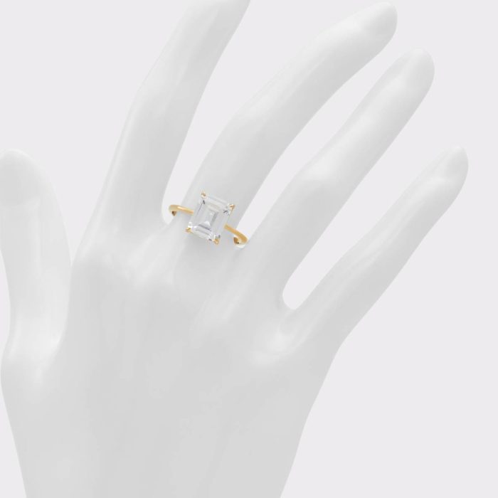 Gold/Clear Multi Women Jewelry Aldo Emeraldspark Gold/Clear Multi Women's Rings