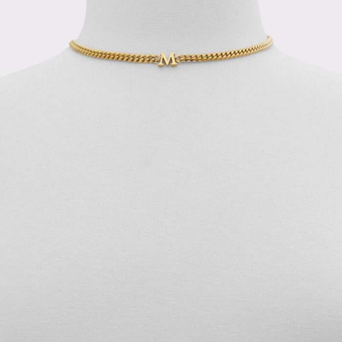 Gold Women Aldo Yourletters Gold Women's Necklaces Jewelry