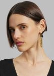 Gold Women Bevza Spikelet Medium Earrings - Gold The Frankie Shop Jewelry