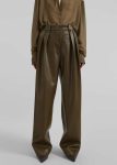 Green The Frankie Shop Bottoms Helsinki Faux Leather Pants - Olive Women
