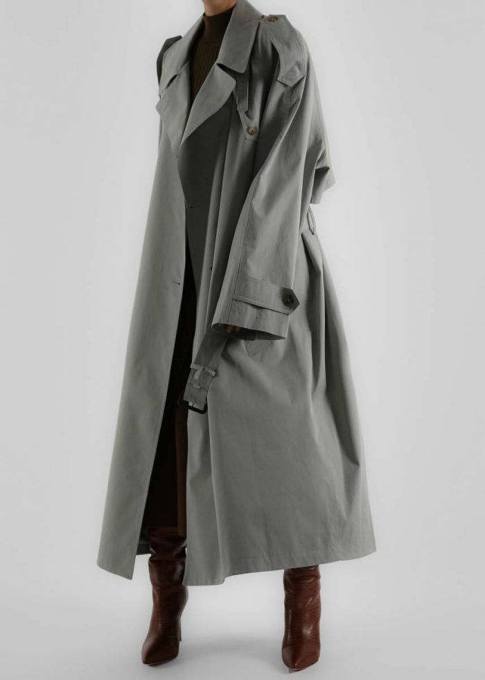 Green The Frankie Shop Outerwear Pelly Trench - Sage Women
