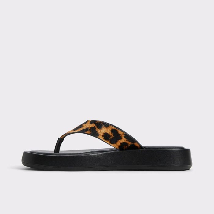 Grettle Brown Multi Women's Flat Sandals Women Aldo Brown Multi Sandals