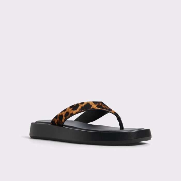 Grettle Brown Multi Women's Flat Sandals Women Aldo Brown Multi Sandals