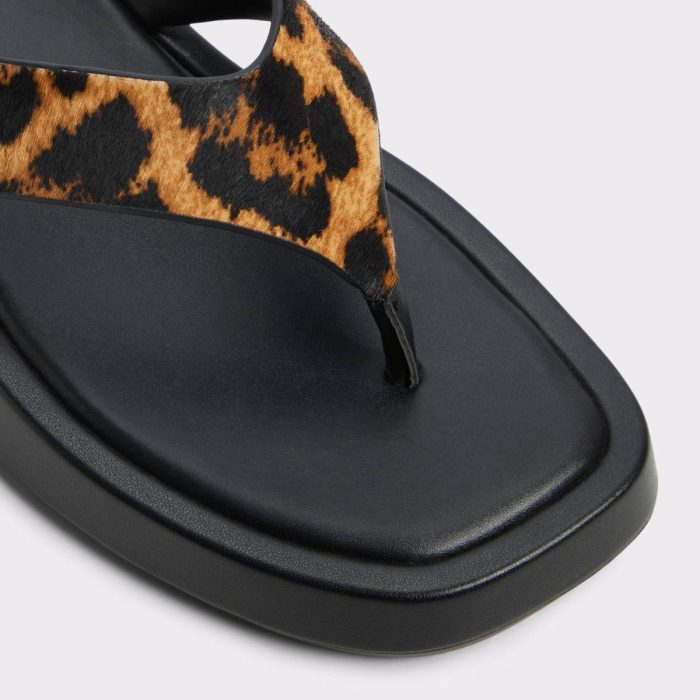 Grettle Brown Multi Women's Flat Sandals Women Aldo Brown Multi Sandals