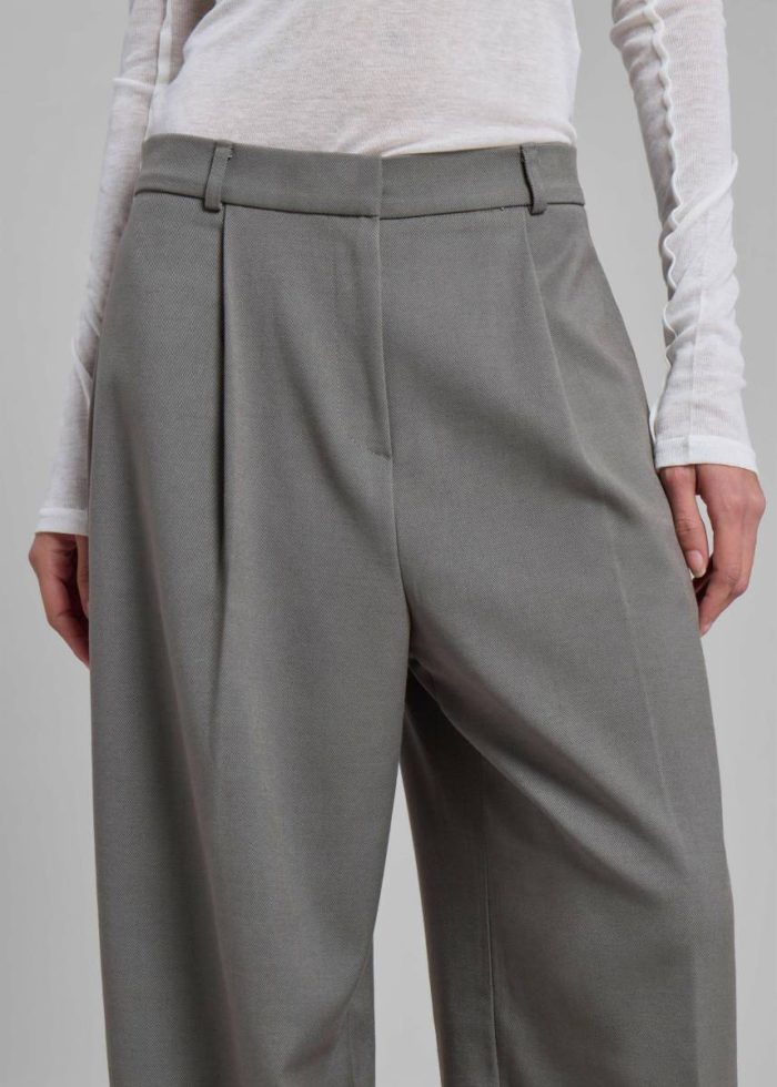 Grey Bottoms Maya Trousers - Grey The Frankie Shop Women