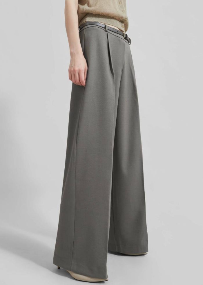 Grey Bottoms Maya Trousers - Grey The Frankie Shop Women