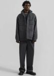 Grey Outerwear Mason Boxy Wool Jacket - Charcoal The Frankie Shop Men