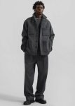 Grey Outerwear Mason Boxy Wool Jacket - Charcoal The Frankie Shop Men