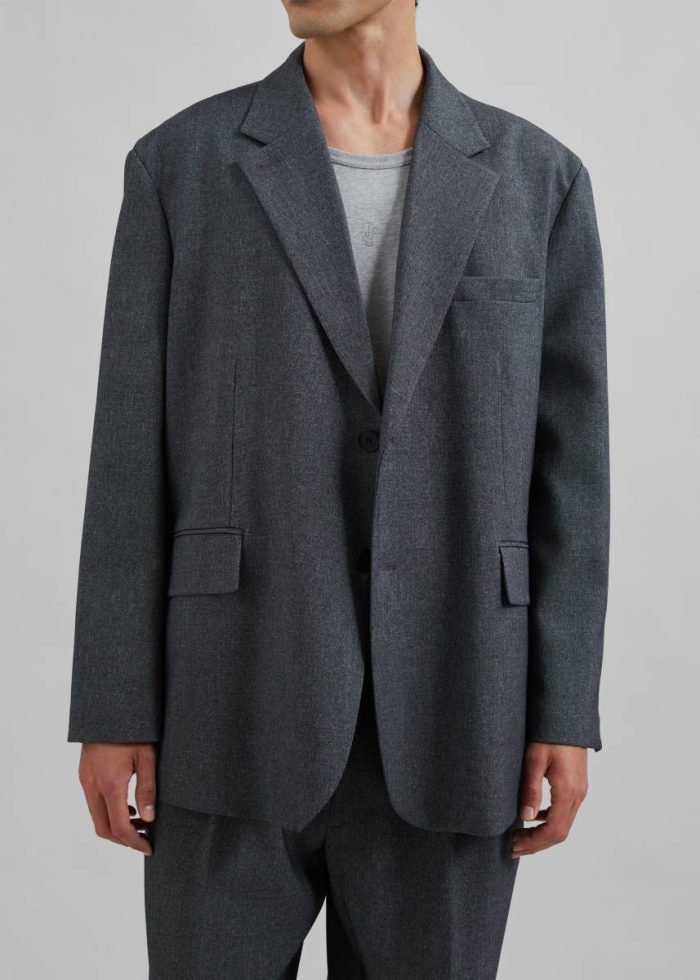 Grey The Frankie Shop Outerwear Beo Blazer - Grey Melange Men