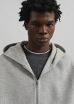 Grey The Frankie Shop Outerwear Rye Hooded Wool Jacket - Grey Melange Men