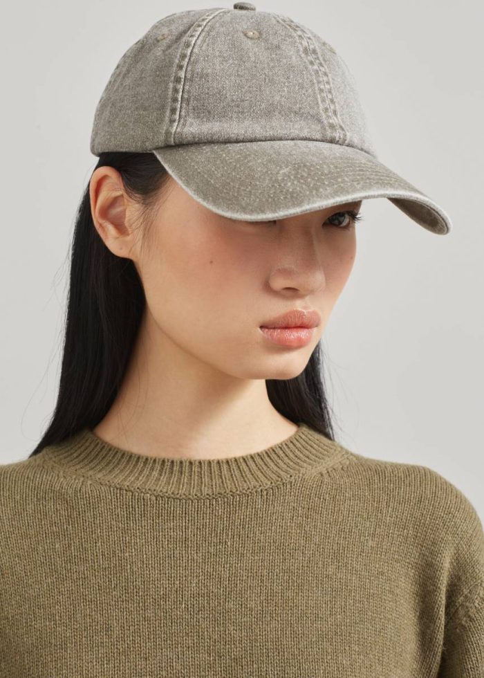 Grey The Frankie Shop Women Headwear Samsøe Samsøe Back Logo Cap - Bungee Cord
