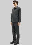 Grey Tops Men The Frankie Shop Samsøe Samsøe Sadamon Go Overshirt - Dark Grey Melange