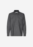 Grey Tops Men The Frankie Shop Samsøe Samsøe Sadamon Go Overshirt - Dark Grey Melange