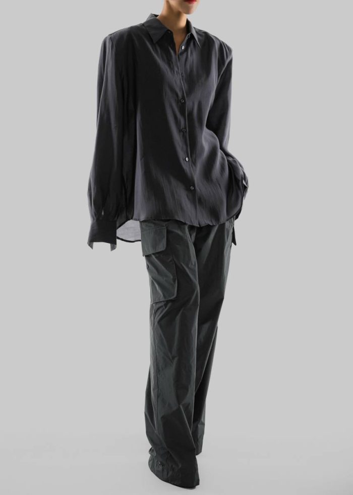 Grey Women The Frankie Shop Bottoms Koa Cargo Pants - Dark Grey