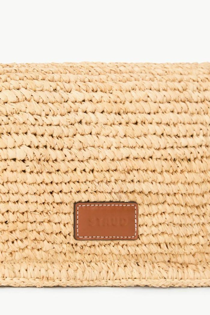 Harlow Raffia Bag Natural Tan Women Staud Shoulder