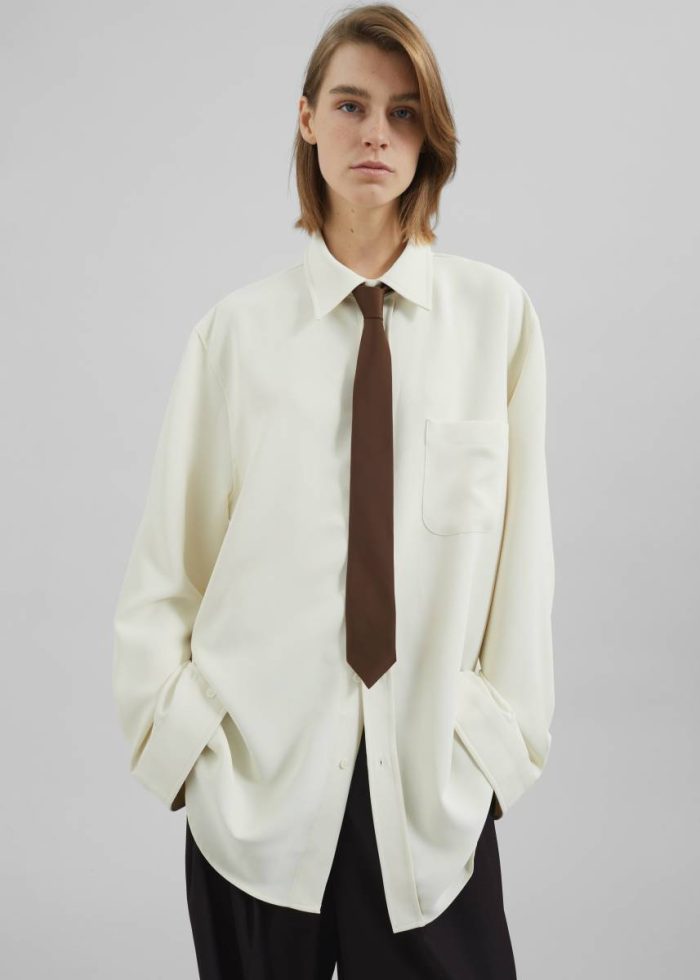Haydon Shirt - Beige The Frankie Shop Women Tops Beige