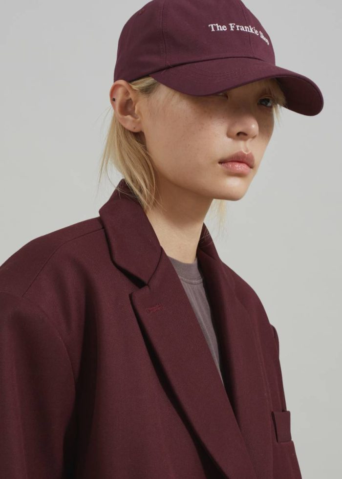 Headwear The Frankie Shop Women Frankie Baseball Cap - Burgundy Red