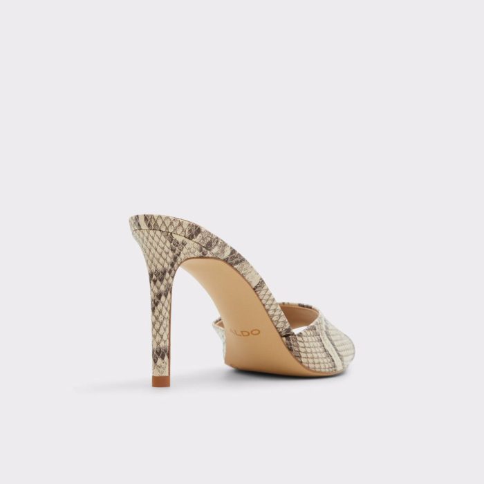 Heels Aldo Anniebrilden Brown Overflow Women's Heeled Mules Brown Overflow Women