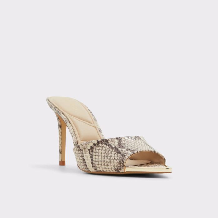 Heels Aldo Anniebrilden Brown Overflow Women's Heeled Mules Brown Overflow Women