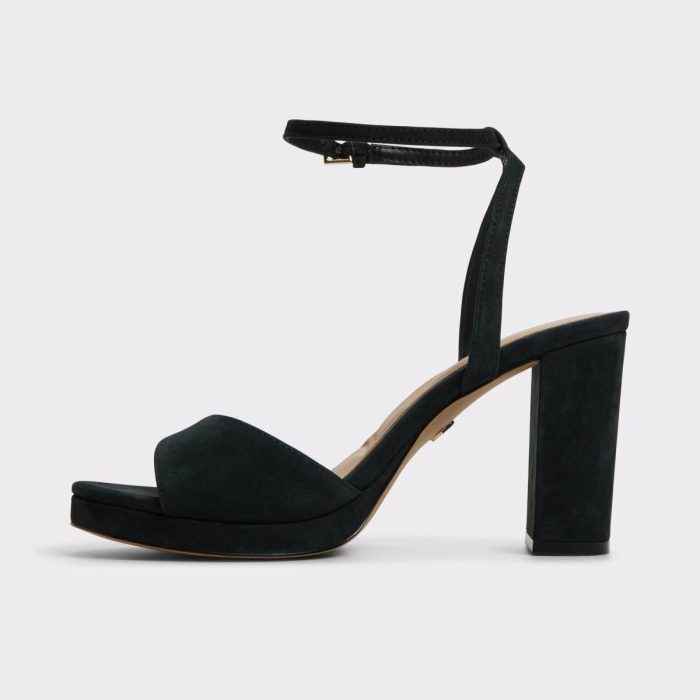 Heels Aldo Gracious Black Women's Block Heels Black Women