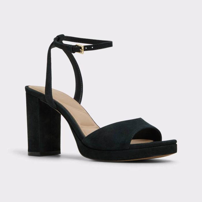 Heels Aldo Gracious Black Women's Block Heels Black Women