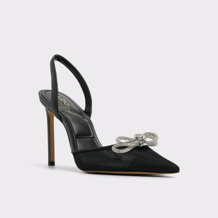 Heels Black Addie Black Women's Slingbacks Women Aldo