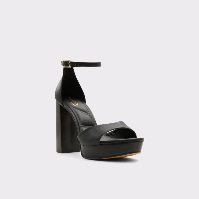 Heels Women Aldo Black Enaegyn2.0 Black Women's Platform Sandals